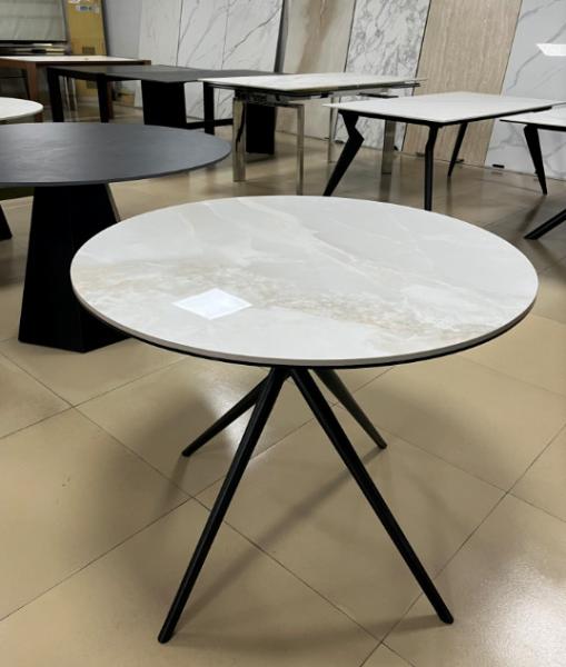 Cheap Diameter 900mm Cut To Size Ceramic Table Top Dining Table DT-1029 Fixed Type For Home Use for sale