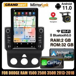 Quality 2013-2018 Dodge Ram Android Car Radio Vertical Screen Stereo Plus 12LED Camera wholesale
