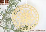 Wooden Christmas ornament woodcut tree decoration Snowflake ornament