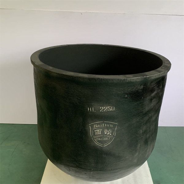 Circular Silicon Carbide Graphite Crucible For Metal Melting Corrosion Resistant