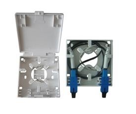 Socket Fiber Optic Termination Box 86×86×27 Mm For FTTH / FTTO / FTTD