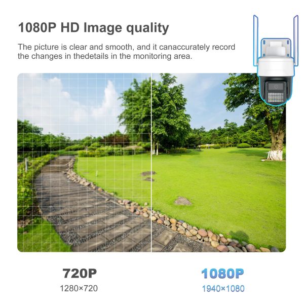 Wifi IP Network Cam De Seguridad Home Full HD 3MP Camera With Audio Wireless Auto Tracking Ptz Camera