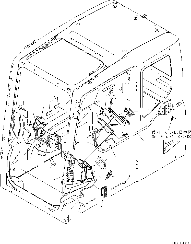 Black Excavator Spare Parts KOMATSU PC200-7 PC220-7 PC130-7 PC400-7 MONITOR 7835-10-2005
