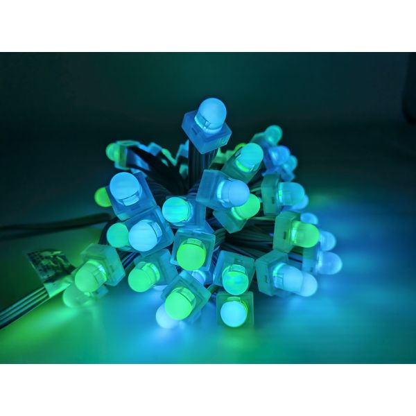 Square LED Pixel Module Light 12mm 0.3W DC12V 160 Degree for Customized Needs