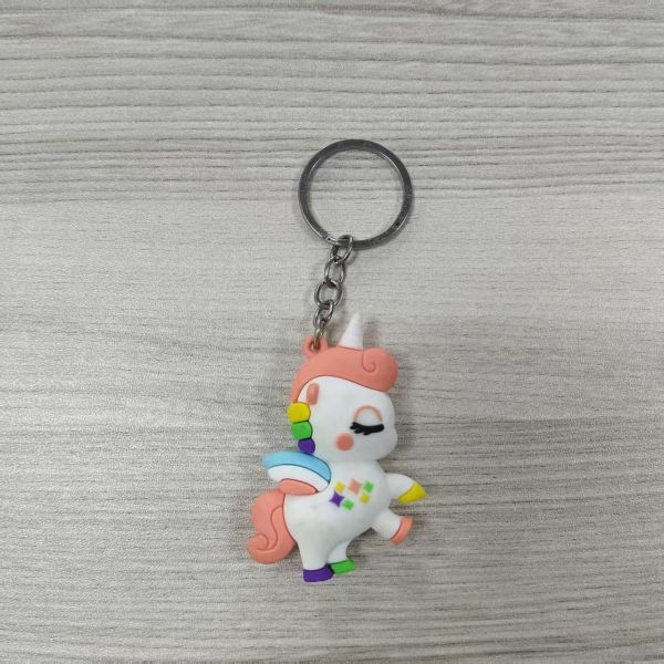 Custom 2D 3D PVC Keychains Soft Rubber Cartoon Anime UV Printing Digital Mockup with Your Logo Low MOQ Factory Direct Supply