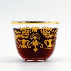 China Delicate Arabic Coffee Cup Luxury Glass Arabian Coffee Cup Custom on sale