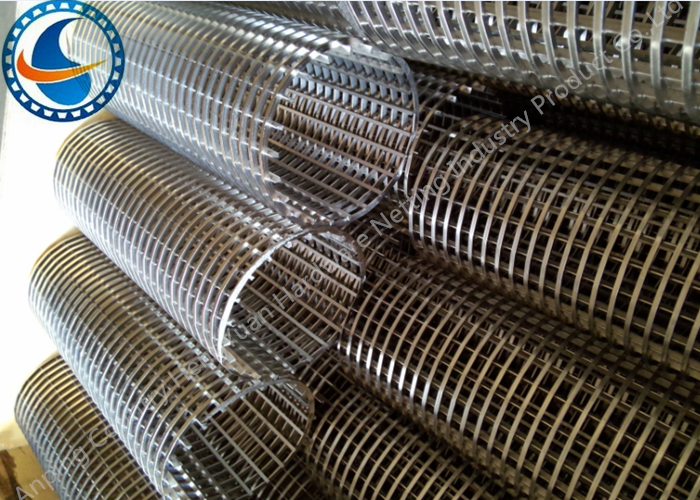 SS Wedge Wire Screen Pipe Non Clogging For Liquid / Gas / Solid Filtration