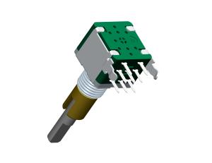 Quality Rotary encoder EC11 double metal shaft 15 pulse incremental rotary encoder for car audio digital wholesale