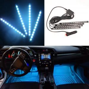 China Decorative Atmosphere Lamp 48D Car Interior Lights Waterproof RGB 12V Universal Car Accessories ABS Plastic 8W on sale
