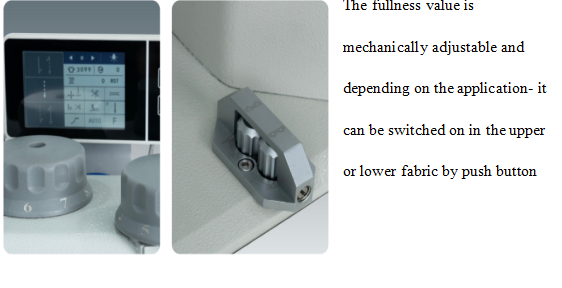 Computerized attaching shoulder pads to armholes and trimming edge sewing machine