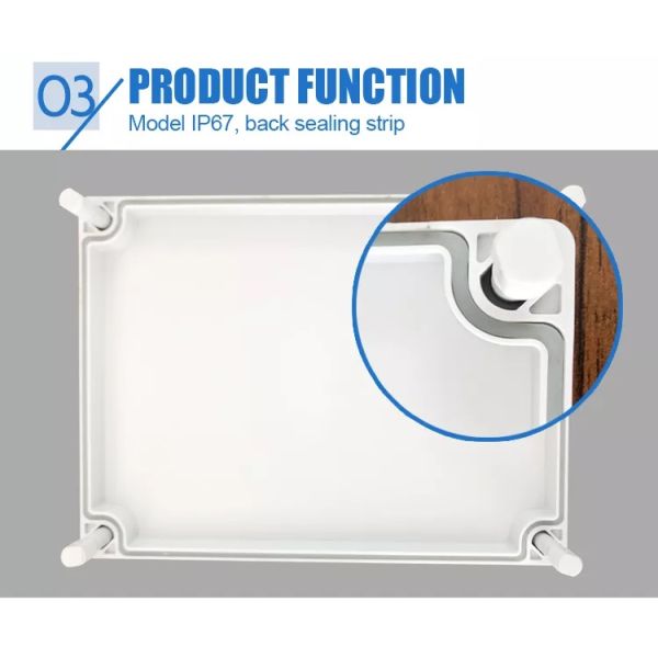 65x50x55 Mm Outdoor Junction Box Ip66 With Clear Cover For Electrical Enclosure