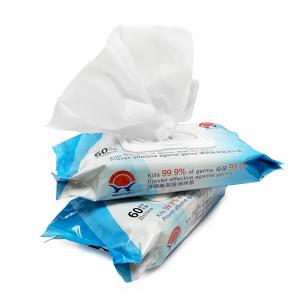 China Non Alcohol Antibacterial Wet Wipes Clean Refreshing Scent Kills 99.99% on sale