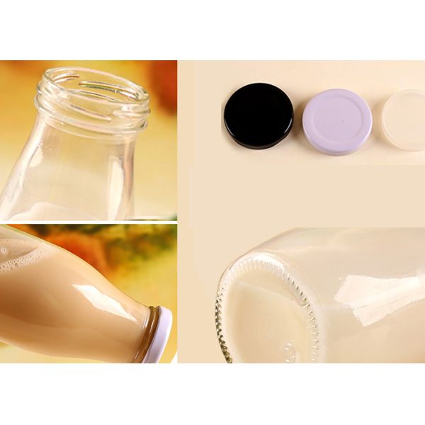 Clear Glass Beverage Bottles 200ml 250ml 500ml 1000ml OEM Service