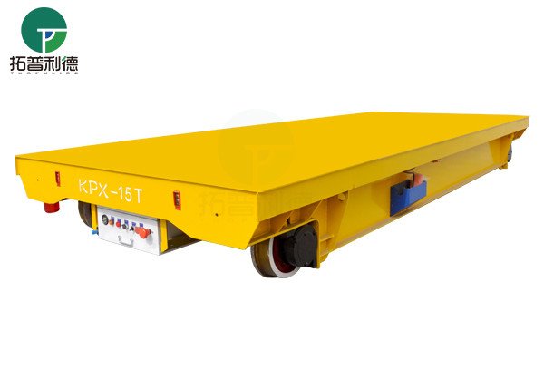 Low Bed 30t Heavy Load Battery Powered Rail Flat Transfer Platform Trolley