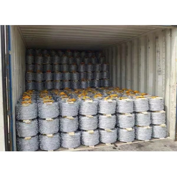 low carbon steel 20kgs Q195 Security Barbed Wire Fencing