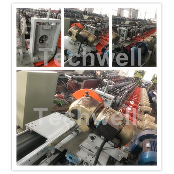 40mm, 60mm, 70mm, 80mm Octagon / Octagonal Pipe Roll Forming Machine With Fly Saw Cutting