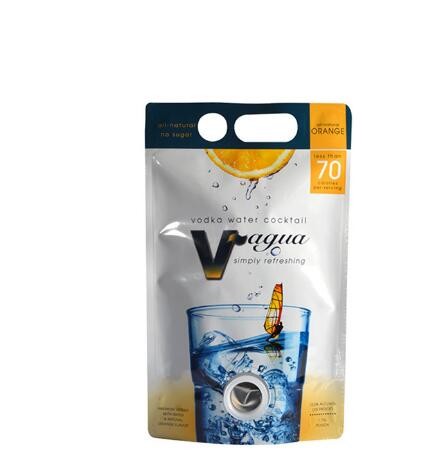 Custom Printed Stand Up Packaging Aluminum Foil Small Window Standing Pouch Matte With Zipper