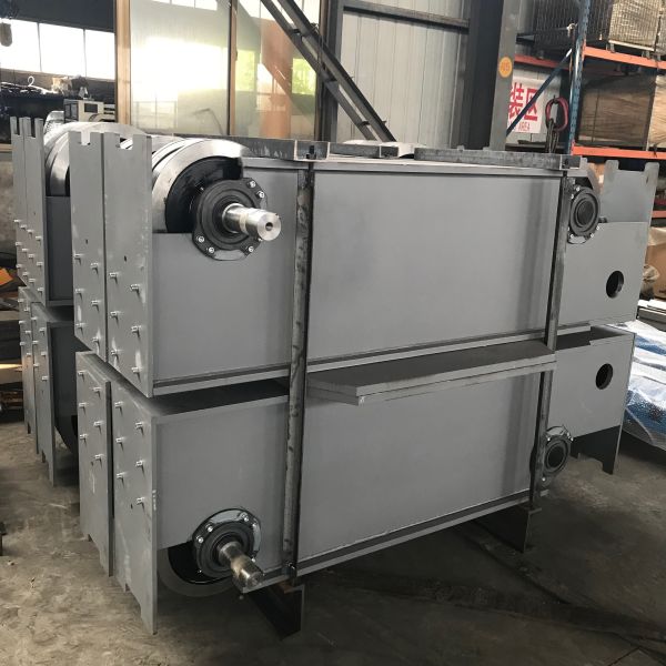 European Style Double Girder Overhead Crane End Carriage 63Ton Workshop