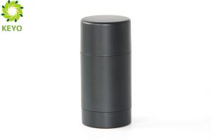 Quality Matte Black Deodorant Stick Containers , 50g AS Plastic Antiperspirant Bottles wholesale