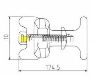 GL Certified Shipping Container Middle Twistlock Tension 500KN Hot Dip Galvanized Container Lashing Materials for Product