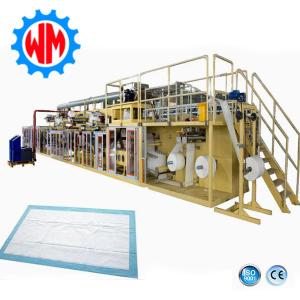 Quality Full Servo Automatic Underpad Making Machine with PLC Control Nursing Pad production Line wholesale