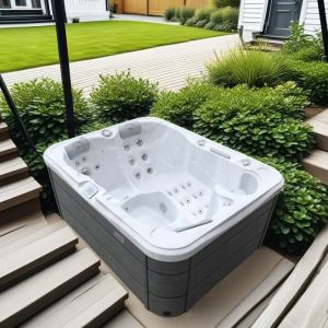China Family Leisure Time Outdoor Jacuzzier Spa Hot Tub with Heating Massage Hydrotherapy Function on sale