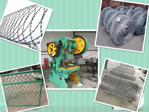 CBT-65 Concertina Wire Machine , Razor Blade Making Machine For Safety Defend