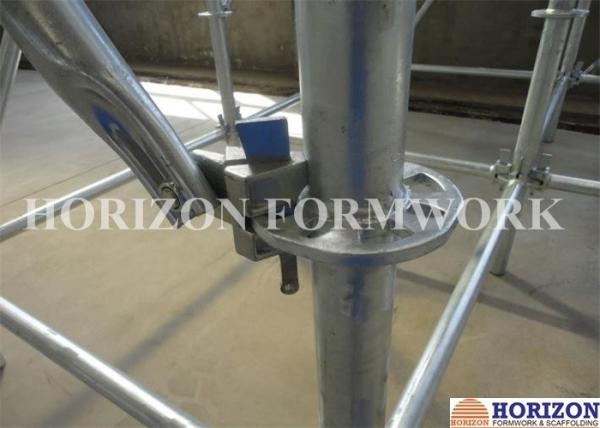 Cheap Flexible Ringlock Scaffolding System , Wedge Lock Scaffolding High Stability for sale