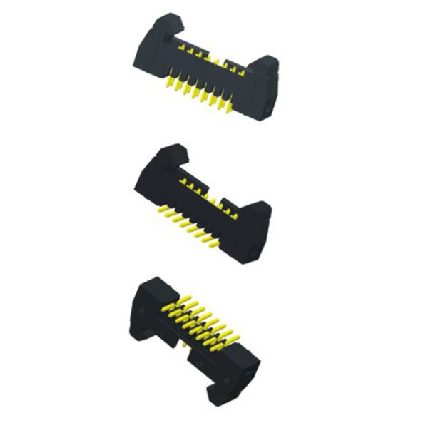 Short Latch Male Pin Header Connector , 2mm Pitch Header Straight Connector