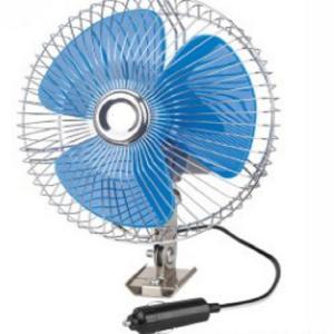 Quality Screw Mounting Vehicle Cooling Fans , 8 Oscillating Auto Cool Fan In Blue wholesale