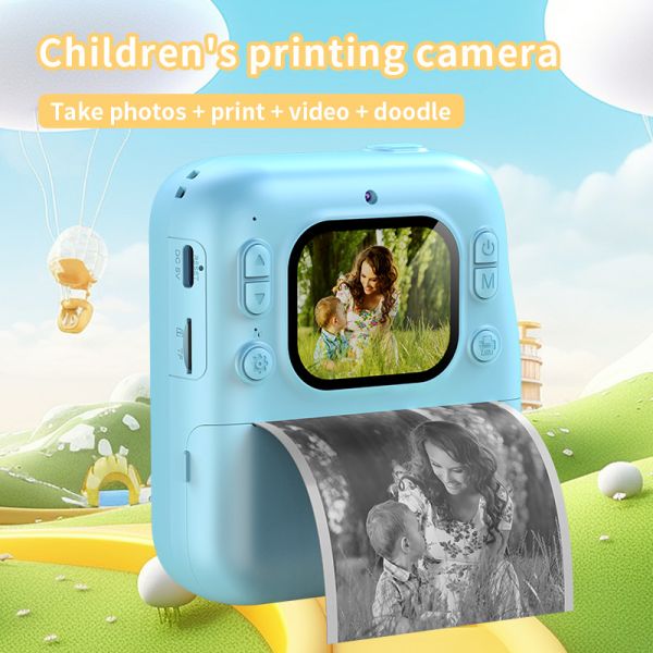 2.0-inch LPS Children's Printing Camera Y300H with Type C and 1080P Video Photo booth/continuous shooting/time-lapse
