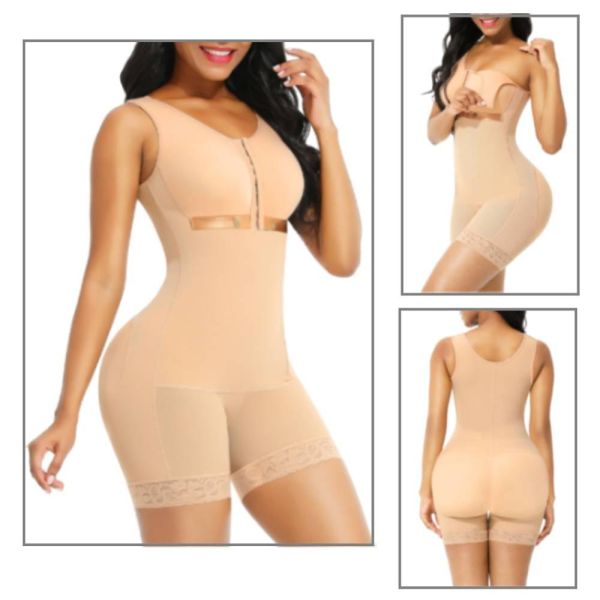 3D Embroidery Colombian Reductive Girdles Latex Full Body Shaper Waist Trainer Corset