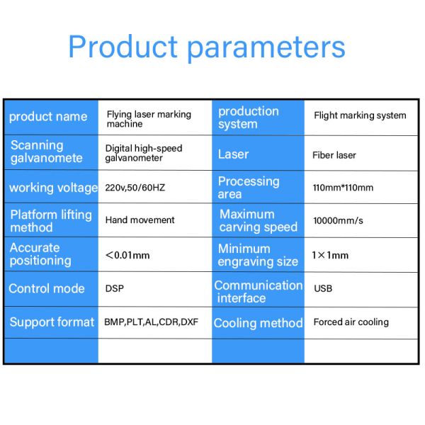 Metal Plastic Jewelry Laser Engraving and Coding Machine with Air-cooled Cooling System