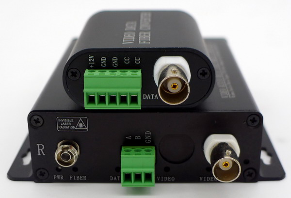 Micro Video+Contact Closure to fiber optic