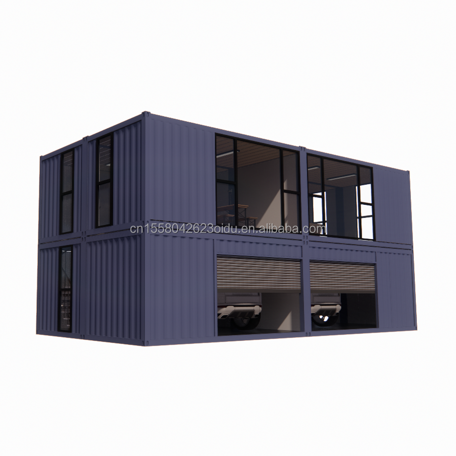 Customizable Flat Package Prefabricated House with Modern Design Style and Aluminum Alloy Windows