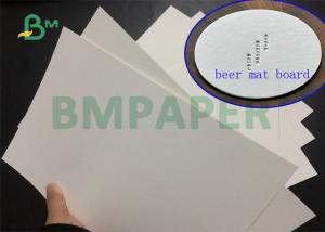 Quality Thickness 0.7mm 0.8mm Absorbent Uncoat Beer Mat Board For Hotel Coasters 70 x 100cm wholesale