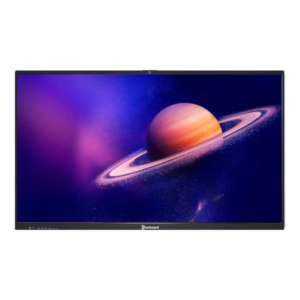 Cheap Qtenboard 4K Screen Interactive Monitor Ir Touch Oem Android System 65 75 Inches Interactive Flat Panel with Mobile Stand for sale