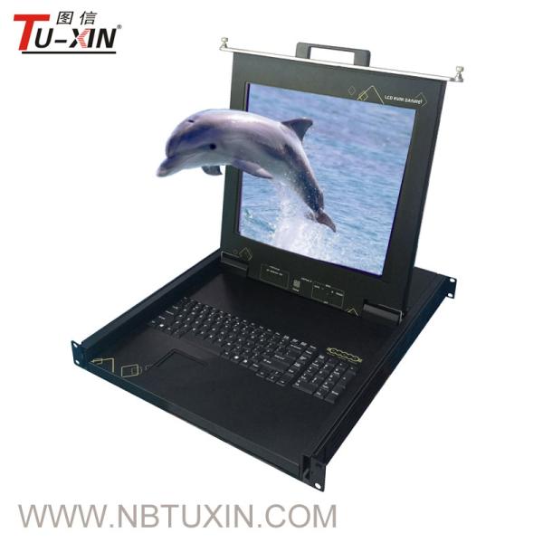Cheap 17 Inch 8 Port Rackmount Kvm Drawer Auto Vga Osd Menu Control Humanized Design for sale