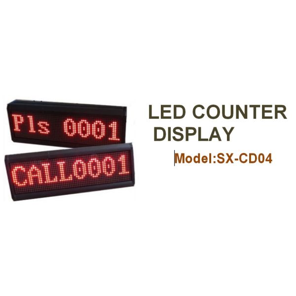 queue management system led counter display