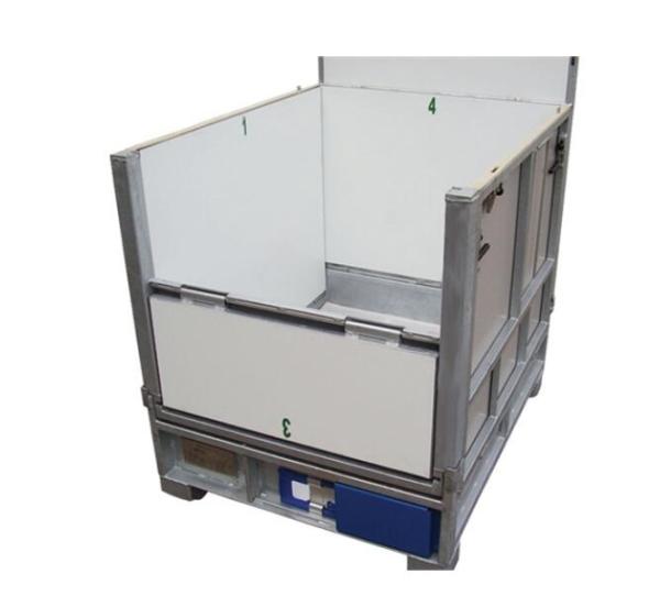 Cheap Common Ibc Bulk Container 1000L GLC Galvanised Container With White PP Panel for sale