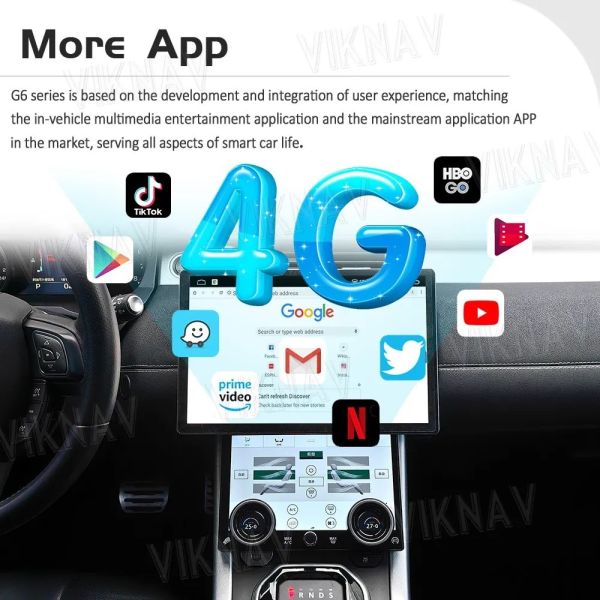 13.3 Inch Head Unit For 2013-2018 Range Rover Evoque Vogue Sport 128G Navigation GPS Multimedia Player Carplay 4G