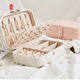 China Women PU Leather Paper Jewelry Gift Boxes Portable Travel Jewelry Case on sale