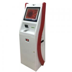 China Customized Airport Self Check In Machine Wth 1000 Banknotes Cash Acceptor on sale