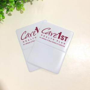 Quality Soft Custom Pvc Card Holder Cover Pvc Id Card Pouch Tag Pvc Name Badge Holders wholesale