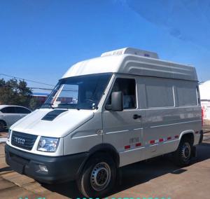 Quality Diesel Small Refrigerated Van Manual Mobile Freezer Truck Mini Bus wholesale