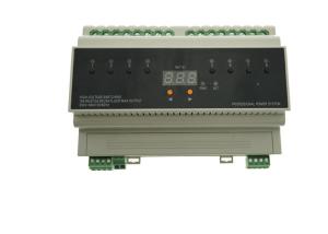 Quality DALI 8 Channels Interior Lamp Control Module , 16A Switch Execution Lighting Control Panel wholesale