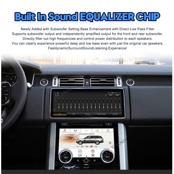 Viknav Car Radio For Range Rover Vogue L405 (2013-2020) 12.3 inch With AC Touching Screen Multimedia Player Navigation