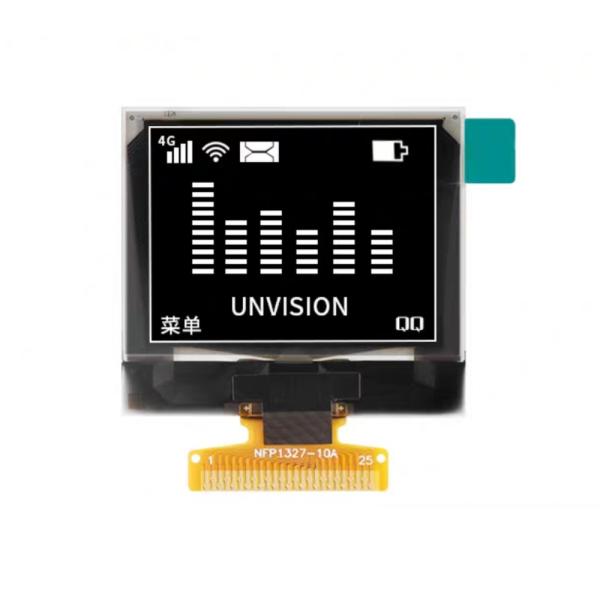 Cheap 1.32 Inch OLED Display White 128x96 Resolution 25pin Soldering FPC Several Interface for sale
