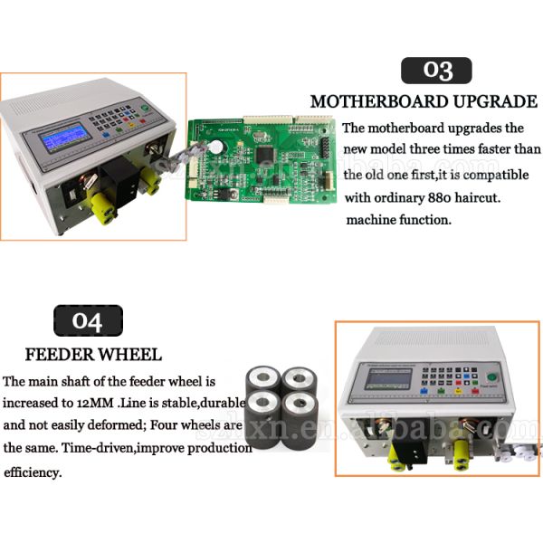 Abaca Insulated Cable Braided Wire Stripping Machine Stripping Length 0-25mm Range 0.1-8.0 mm2