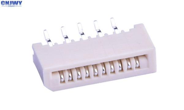 Flat 4 - 40 Pin Fpc To Fpc Connector , 1.0 Mm Fpc Connector 180 Degrees Folding